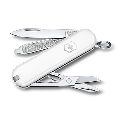 Navaja Victorinox Classic SD Falling Snow 0.6223.7G Blanco