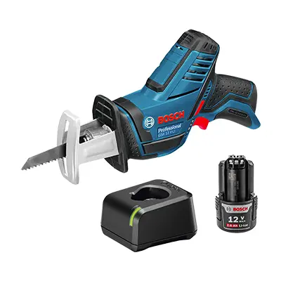 Sierra Sable a Batería Bosch GSA 12 V-LI +Bateria y Cargador