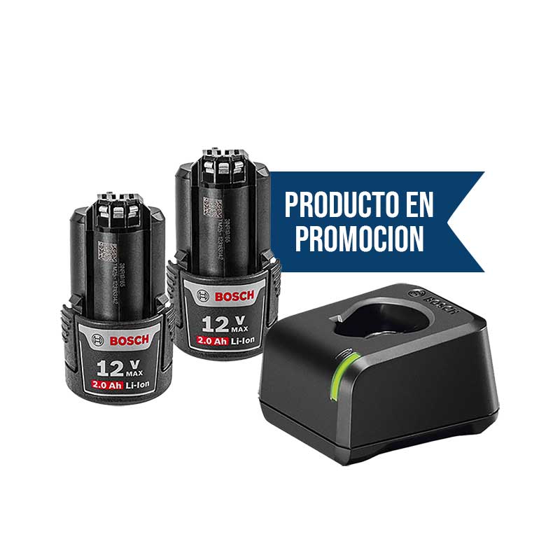 Atornillador de impacto Bosch Professional GDR 12V-105 – 2 baterías x 2.0  Ah – Shopavia