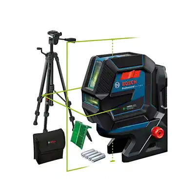 Nivel Láser Combinado Bosch GCL 2-50 G + RM 10 + Trípode
