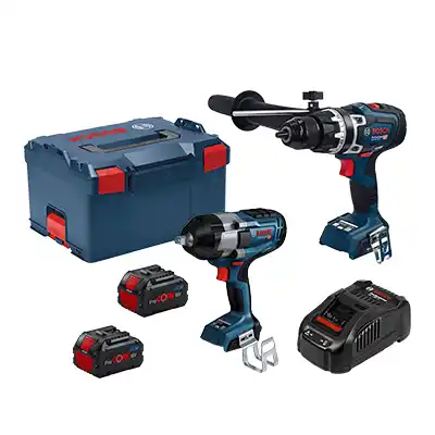 Llave de Impacto BITURBO Bosch + Rotomartillo + Baterías