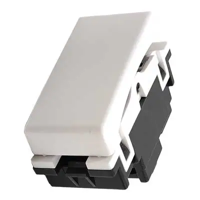 Apagador Sencillo 1 Módulo Coel 100-6211W Royer 100 Blanco