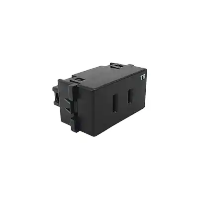 Contacto Sencillo 2 Polos Royer 100-6243BK Negro 127 V