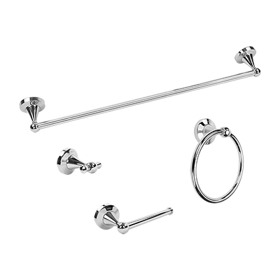 Juego de Accesorios para Baño Urrea 1005CL 4 pzas cromo