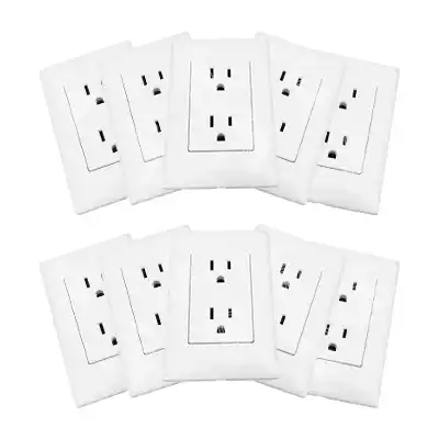 Contacto Duplex Royer 2P+T Coel 100-6288WP Bco 10pzas