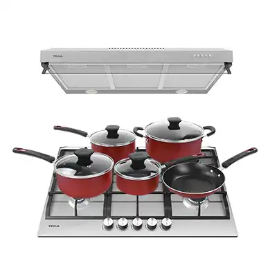 Parrilla y Campana Duetto Deluxe 75 Teka Batería de Cocina