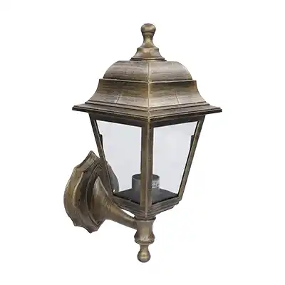 Farol Clásico Pared Exterior Sanelec 1231 Plástico Cobre