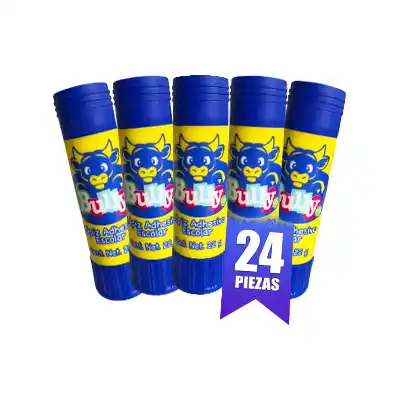 Lápiz Adhesivo Escolar Bully 2820046 22g 24pzas