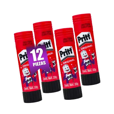 Lápiz Adhesivo Pritt Original 22gr 12pzs