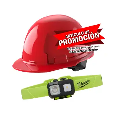 Linterna Frontal Led Milwaukee 2004HZL 310Lm  + Casco