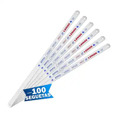 Hoja de Segueta T2 Bimetal Lenox 218HE Paq.100pzas