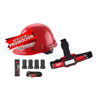 Linterna Frontal USB Milwaukee 2115-21 Casco de Seguridad