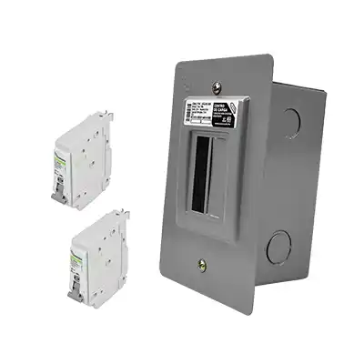 Centro de Carga 2 Circuitos Iusa 217941   2 Breaker 30Amp