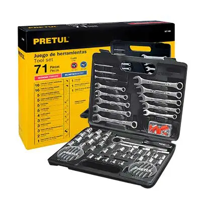 Autocle  Pretul Set-100 Herramienta Manual 71pzs