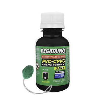 Pegamento para Tuberías PVC-CPVC Pegatanke 2 en 1 80ml