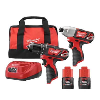 Rotomartillo M12 Milwaukee 2494-22 + Atornillador de Impacto