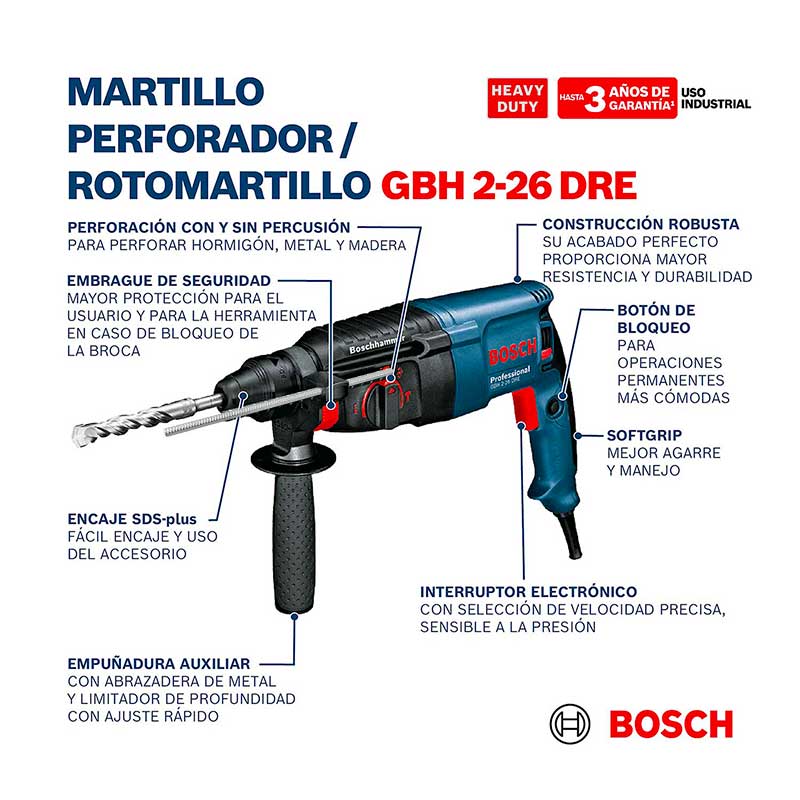 Martillo Perforador Bosch