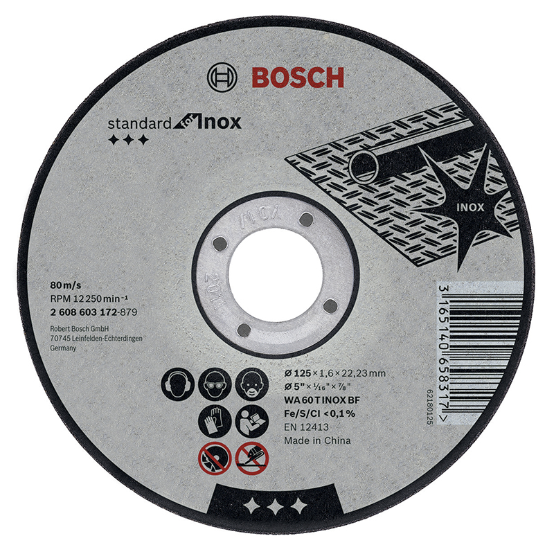 Bosch Profesional 5 discos de corte para metal (metal, 125 mm, accesorio  amoladoras) : : Industria, empresas y ciencia