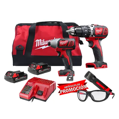 Combo Rotomartillo M18 Milwaukee + Atornillador de Impacto