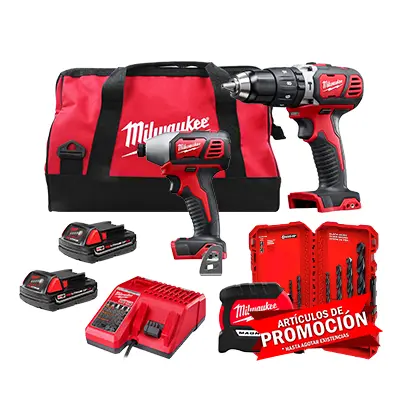 Milwaukee M18 Rotomartillo Y Atornillador 2697-22CT + Brocas