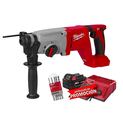 Rotomartillo SDS Plus Brushless Milwaukee 2613-20 + Kit