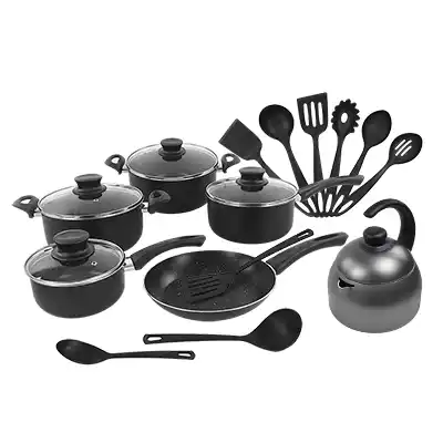 Batería de Cocina Tramontina + Tetera 1.9 L + Utensilios