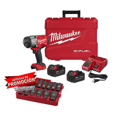 Llave de Impacto M18 Brushless Milwaukee 2967-22 + Dados