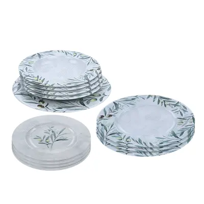 Vajilla de Porcelana para Mesa Tramontina Oliva 12pzs