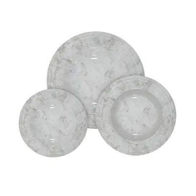 Vajilla de Porcelana para Mesa Tramontina Travertino 12pzas