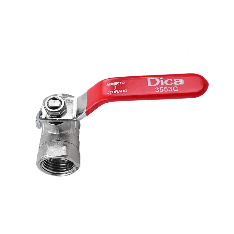 Llave De Paso 1/2 Agua Valvula De Esfera Roscable Dica