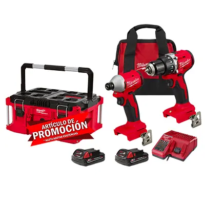 Kit Milwaukee Rotomartillo Brushless + Atornillador + Caja