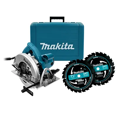 Sierra Circular Makita 5007NK 7-1/4" + Estuche + 2 Discos