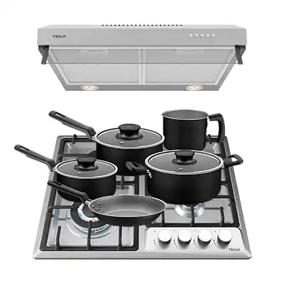 Combo Parrilla y Campana Duetto Deluxe 60 Teka + Batería
