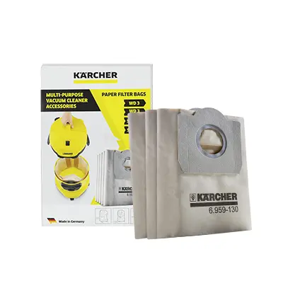 Bolsas de Filtro Papel para WD 3 Karcher 6.959-130.0 5pzas