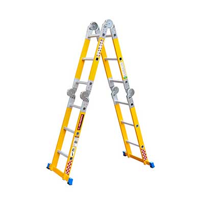 Escalera Multiposiciones Fibra Vidrio Peldaños 706755 150 kg