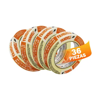 Cinta Masking Tape Multiuso Fandeli 72162 24mmx50m 36pzs