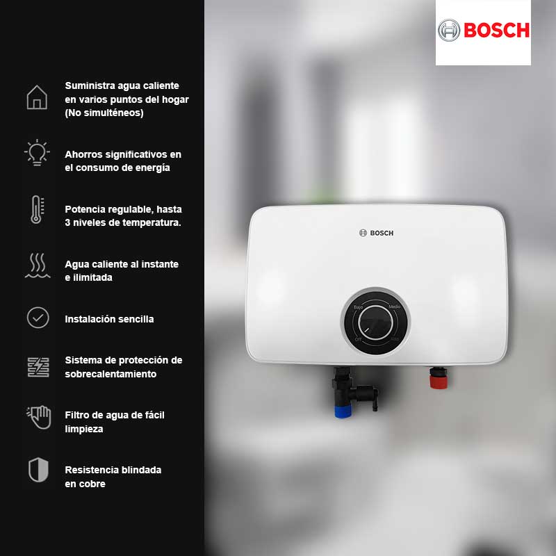 Calentador Electrico Instantaneo Bosch Tronic 3000 C