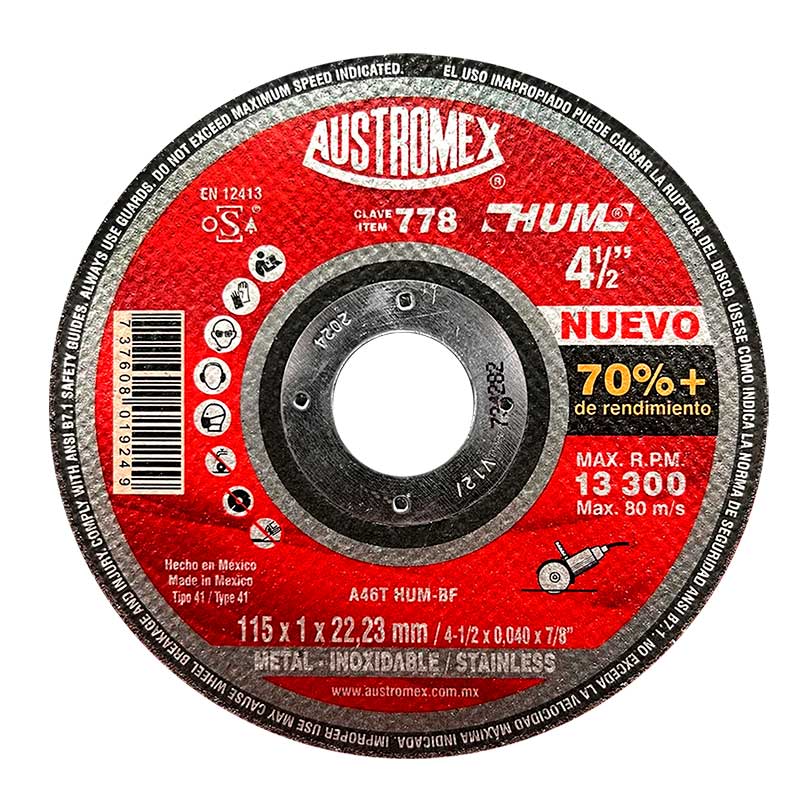 Disco de Corte para Metal Austromex