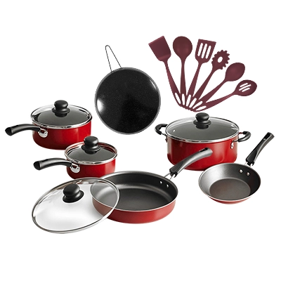 Batería de Cocina Tramontina + Comal de Peltre + Utensilios