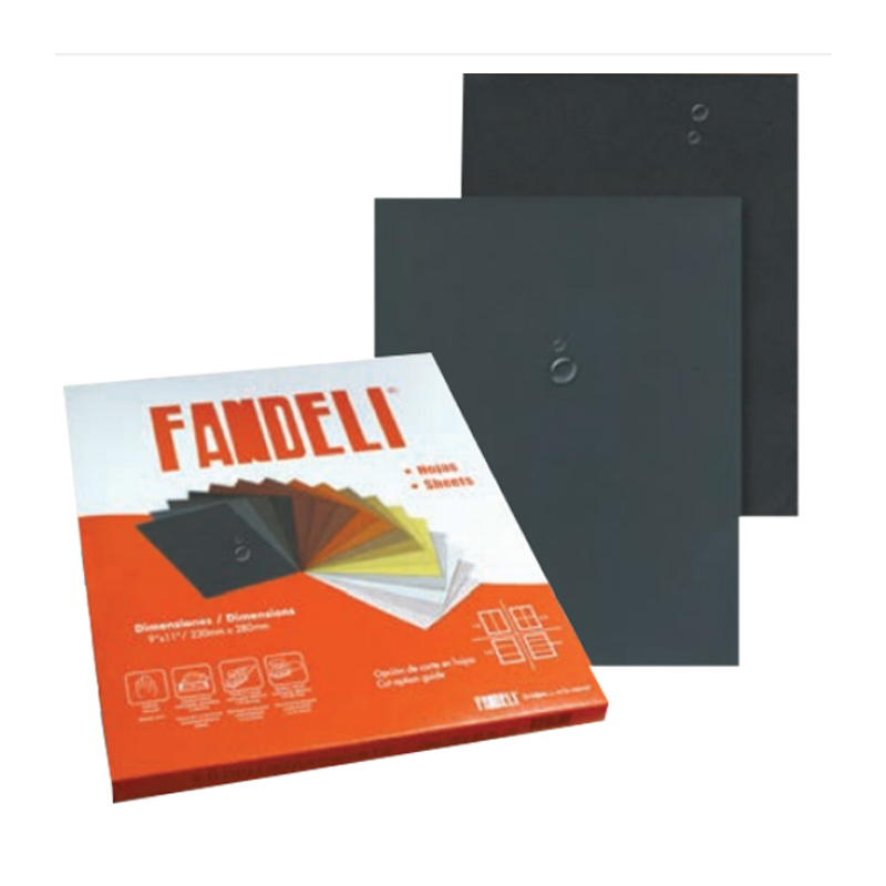 Fandeli | Papel de lija multiusos | Grano 60 | 25 hojas de 9 x 11 pulgadas  | Papel de lija de metal y madera | Papel de lija de pared | Lijado a mano