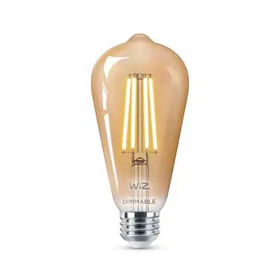 Foco LED ST19 Wiz Amber Wi-Fi acabado Vintage 5 W