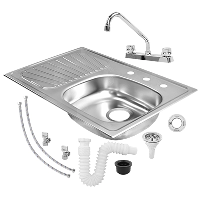 Fregadero de Cocina Tramontina 93849/535 + Mezcladora + Kit