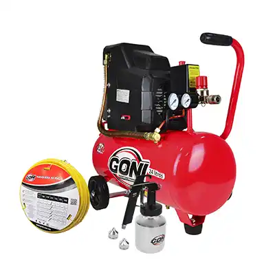 Compresor Lubricado Goni 940 2.5 HP + Pistola + Manguera