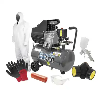Compresor de Aire Power Hunt COMPHKIT25L 2.5HP 25L + Accesor