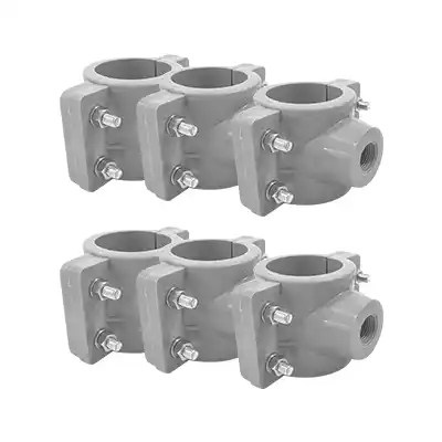 Abrazadera PVC 51 mm Conplasa ARG50X13 2x1/2 Pulg 6pzs