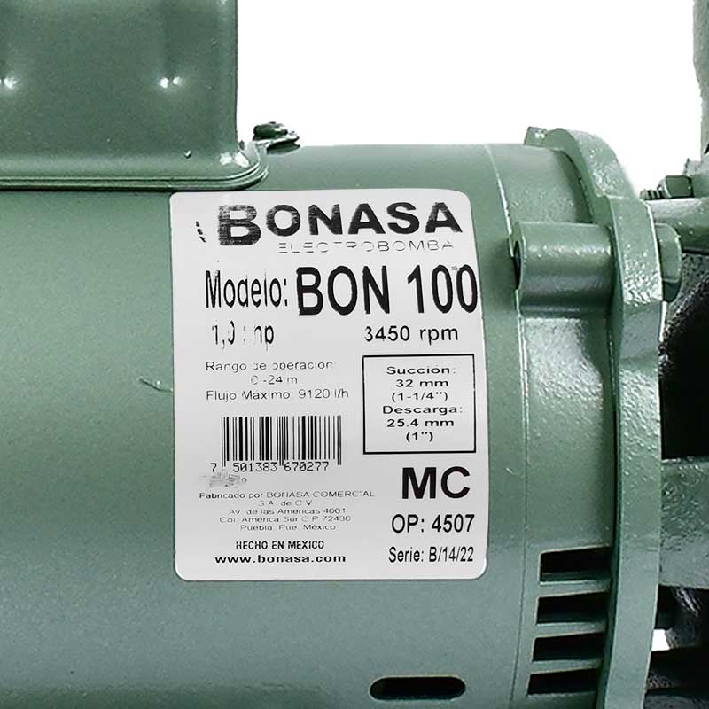 Bomba de Agua Electrica Monofasica BONASA