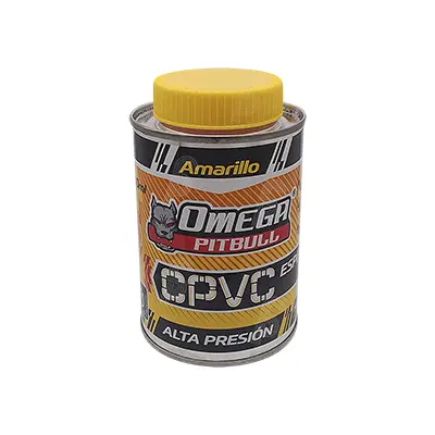 Pegamento Cemento para CPVC 6" Amarillo Omega Pitbull 250ml