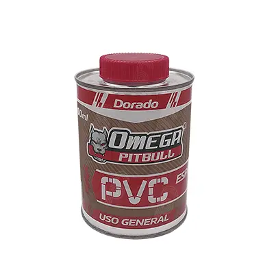 Pegamento Cemento para PVC Dorado C-40-80 Omega Pitbull 500m