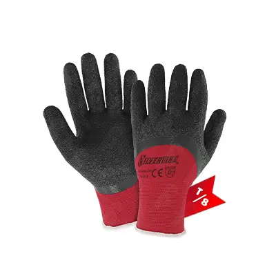 Guantes Antiderrapantes Rojo Silverline DC-GUA-LR8 Talla 8