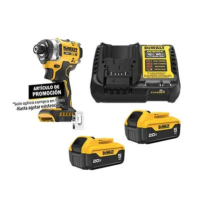 Atornillador de Impacto XR Dewalt DCF860B-B3 1/4" + Baterí
